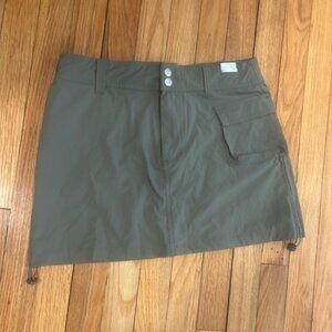Olive green Mini Cargo Skirt